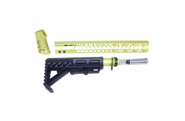 Image of Guntec USA AR-15 Honeycomb Series Complete Furniture Set, Neon Yellow, HC-SET-G2-NY
