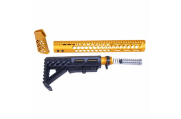 Image of Guntec USA AR-15 Honeycomb Series Complete Furniture Set, Orange, HC-SET-G2-ORANGE