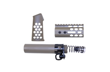 Image of Guntec USA AR-15 Micro Honeycomb Pistol Furniture Set, Cerakote Flat Dark Earth, MICRO-HCP-SET-FDE