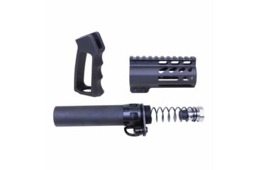 Image of Guntec USA AR-15 Micro Pistol Furniture Set, Anodized Black, MICRO-P-SET