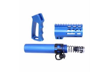 Image of Guntec USA AR-15 Micro Pistol Furniture Set, Anodized Blue, MICRO-P-SET-BLUE