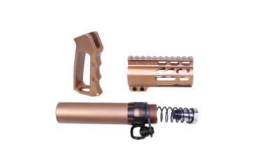 Image of Guntec USA AR-15 Micro Pistol Furniture Set, Anodized Bronze, MICRO-P-SET-BRZ