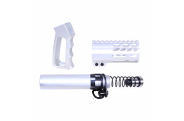 Image of Guntec USA AR-15 Micro Pistol Furniture Set, Anodized Clear, MICRO-P-SET-CLEAR