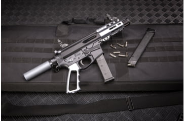 Image of Guntec USA AR-15 Micro Pistol Furniture Set, Anodized Grey, MICRO-P-SET-GREY