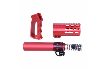 Image of Guntec USA AR-15 Micro Pistol Furniture Set, Anodized Red, MICRO-P-SET-RED