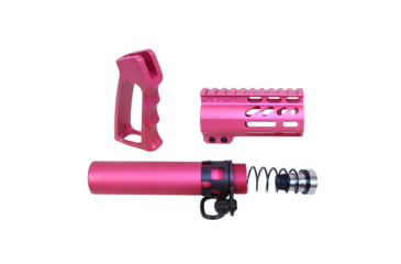 Image of Guntec USA AR-15 Micro Pistol Furniture Set, Anodized Rose, MICRO-P-SET-ROSE