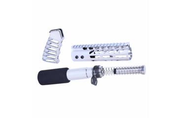 Image of Guntec USA AR-15 Pistol Furniture Set, Chrome, AR-PISTOL-SET-MLK-C