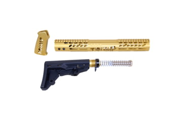Image of Guntec USA AR-15 Trump Series Limited Edition Furniture Set, Anodized Gold, TRUMP-SET-MIL-GOLD