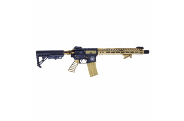 Image of Guntec USA AR-15 Ultra Lightweight Thin M-LOK Free Floating Handguard w/ Monolithic Top Rail, 15in, Gold Plated, GT-15MLK-GLD