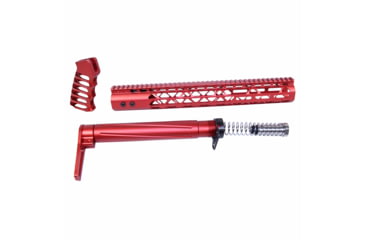 Image of Guntec USA AR .308 AIR Lite Series Complete Furniture Set, Red, AIRLITE-SET-308-RED
