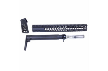 Image of Guntec USA AR .308 Honeycomb Series Complete Furniture Set, Black, HC-SET-ASTK-308