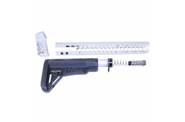 Image of Guntec USA AR .308 Honeycomb Series Gen 2 Complete Furniture Set, Clear, HC-SET-G2-308-CLEAR