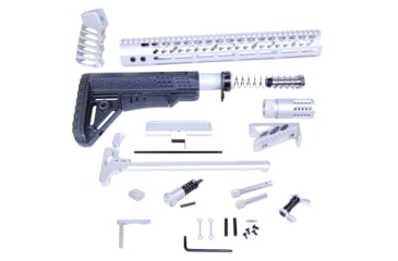 Image of Guntec USA AR .308 Ultimate Rifle Kit, Anodized Clear, ULT-RK-308-CLEAR