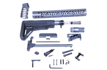 Image of Guntec USA AR .308 Ultimate Rifle Kit, Anodized Grey, ULT-RK-308-GREY