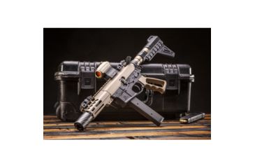 Image of Guntec USA 4 inch Air-LOK Series M-LOK Compression Free Floating Handguard With Monolithic Top Rail, Flat Dark Earth GT-4ALC-FDE