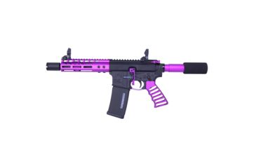 Image of Guntec USA AR15 Pistol Furniture Set, Anodized Purple, AR-PISTOL-SET-MLK-PURPLE