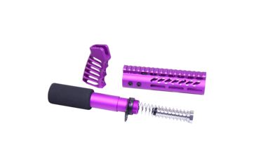 Image of Guntec USA AR15 Pistol Furniture Set, Anodized Purple, AR-PISTOL-SET-MLK-PURPLE