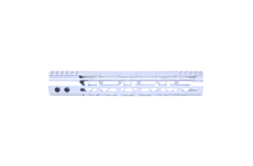 Image of Guntec USA MOD LITE Skeletonized Series M-LOK Free Floating Handguard With Monolithic Top Rai, Anodized Clear, 12in, GT-12MDLTE-CLEAR