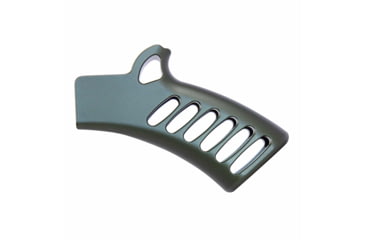 Image of Guntec USA Ultralight Series Skeletonized Aluminum Featureless Grip, Anodized Green, ULS-FG-GREEN