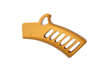 Image of Guntec USA Ultralight Series Skeletonized Aluminum Featureless Grip, NY/CA Compliant, Anodized Orange, ULS-FG-ORANGE