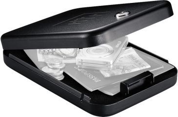 Image of Gunvault Nanovault Portable Hand Gun Safe w/ Key Lock System, 9.5x6.5x1.75in - NV200