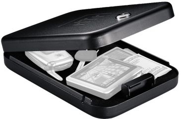 Image of Gunvault Nanovault Portable Hand Gun Safe w/ Key Lock System, 9.5x6.5x1.75in - NV200