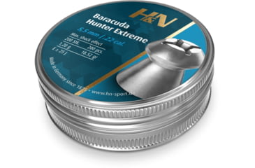 Image of H&amp;N Sport Baracuda Hunter Extreme .22 Caliber 18.52 Grain Air Rifle Pellets, 200 Rounds, Blister, Silver, Small, 92165500003BL