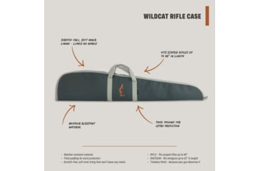 Image of HALF RACK Wildcat Long Gun Large Case, Rifle, Dark Grey/Light Grey/Orange, Large, HR1020