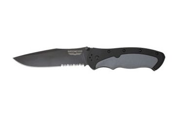 Image of Harley Davidson LFK Folding Knife, Combo Edge, Black Pearl Blade 13220SBP