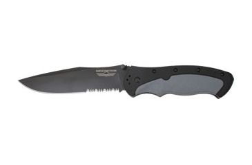 Image of Harley Davidson LFK Folding Knife, Combo Edge, Black Pearl Blade 13220SBP