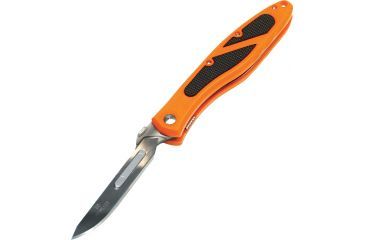 Image of Havalon Piranta-Edge Folding Knife, 2.75in, Skinner Blade, Clampack, Blaze Orange, XTC-60EDGE