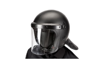 Image of Haven Gear Riot Helmet - Straight Face Shield, Black, Matte, HG-HMAT
