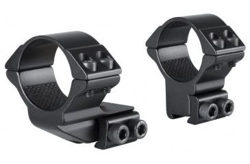 Image of Hawke Sport Optics Dovetail 30mm Scope Rings, 2-Pieces, 1in Extension, Black, 22122