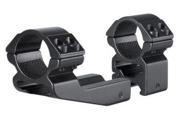 Image of Hawke Sport Optics 1in Weaver High 2in Extension Rifle Scope Rings - 2-Pieces, Black, 22125