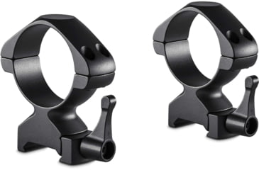 Image of Hawke Sport Optics Precision Steel 34mm Rings Weaver w/ Lever - 2-Pieces, Medium, Black, 23031