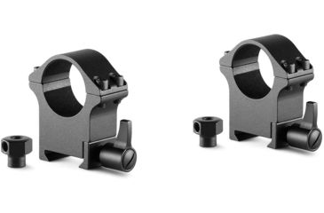 Image of Hawke Sport Optics Professional Steel 1in Weaver Scope Rings - 2-Pieces, High, Black, 23102