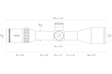 Image of Hawke Sport Optics Sidewinder 30 SF Rifle Scope, 4-16x50mm, 30mm Tube, Second Focal Plane, 10x 1/2 Mil Dot + Reticle, Red, MRAD Adjustment, Black, 17250