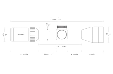 Image of Hawke Sport Optics Vantage 30 WA 1.5-6x44 L4a IR, Black, 14276