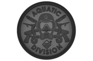 Image of Hazard 4 Aquatic Division Patch, Black, PAT-AQA-BLK