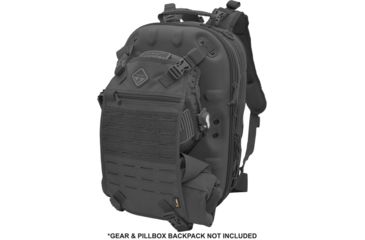 Image of Hazard 4 Pillbox Beavertail Molle Cargo Panel, Black, One Size, ACS-BTL-BLK