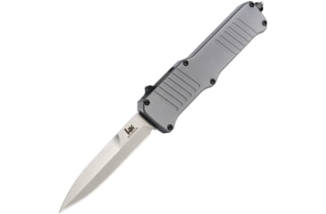 Image of Heckler &amp; Koch Auto Hk Incursion OTF Automatic Folding Knives w/ Glass breaker, 4in, 154CM Stainless Steel, Bayonet Blade, Gray Anodized Aluminum Handle, 54097