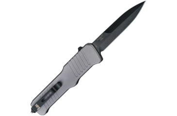 Image of Heckler &amp; Koch Auto Incursion OTF Automatic Folding Knives w/ Glass breaker, 4in, Black Finish 154CM Stainless Blade, Gray Anodized Aluminum Handle, 54092