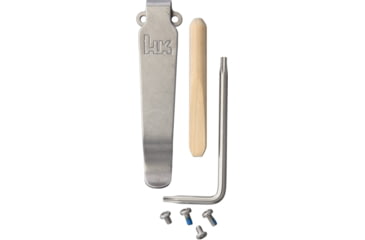 Image of Heckler &amp; Koch Screw and Clip Kit Exemplar Folding Knife, Fits Heckler &amp; Koch Exemplar and Hadron models, Satin finish hardware, 54184