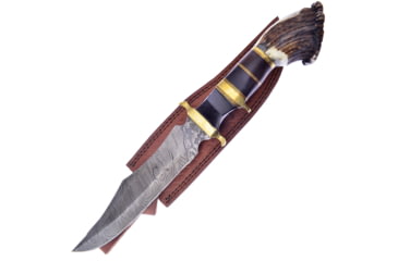 Image of Hen &amp; Rooster Bowie Deer Stag Damascus