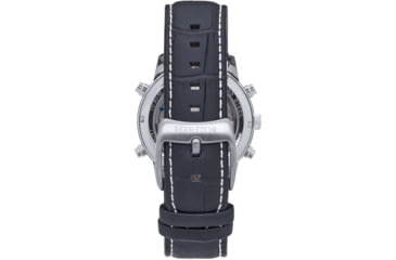 Image of Heritor Automatic Wilhelm Semi-Skeleton Leather-Band Watch w/Day/Date, Black, One Size, HERHS2105