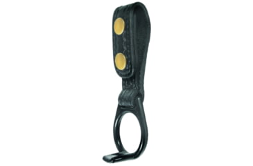 Image of HERO'S PRIDE AirTek Side Handle Baton Holder w/ Plastic Holder, Basket Weave, Brass Hardware, Black, 1495BWA