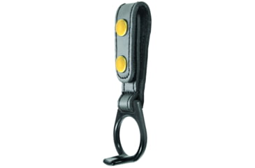 Image of HERO'S PRIDE AirTek Side Handle Baton Holder w/ Plastic Holder, Plain, Brass Hardware, Black, 1495BPA