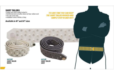 Image of HEROS PRIDE Shirt Tailor Rubber Belt, Gray - 9074B44