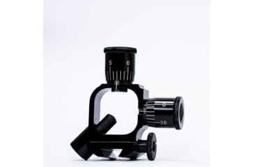 Image of Hi-Lux Optics Malcolm External Click Adjustable Micrometer Rear Mount w/ Front Ring, 3/4in Tube, Matte Black, Small, MVSCMT