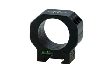 Image of Hi-Lux Optics Max-Tac Precision Scope Rings, 34mm Diameter, 1.00in Tall, 7075-T6, Bubble Level, Matte Black, Small, MR34-M